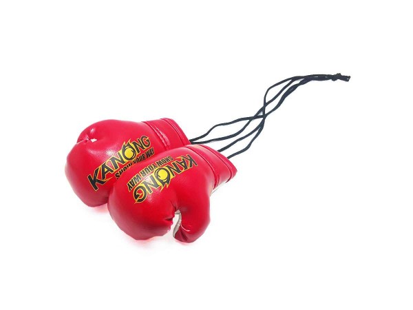 Kanong Hanging Thai Boxing Gloves : Red
